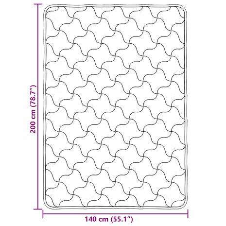 Zomer Dekbed Roze 140 x 220 cm Microfiber en Teddy fleece 10