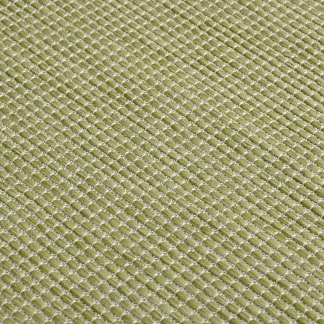 Buitenkleed platgeweven 100x200 cm groen 5
