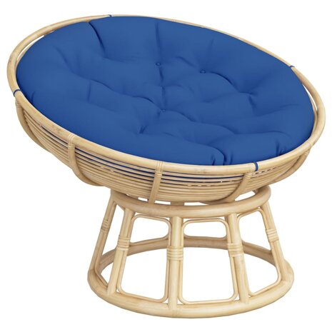 Zitkussen rond &Oslash; 100x11 cm oxford stof koningsblauw 3