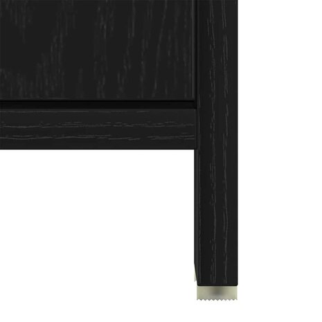 Wastafelmeubel 60x33x60 cm spaanplaat zwart eikenkleurig 10