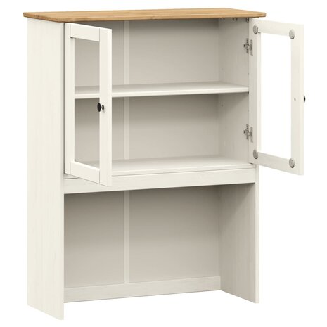 Opzetkast VIGO 78x30x100 cm massief grenenhout wit 5