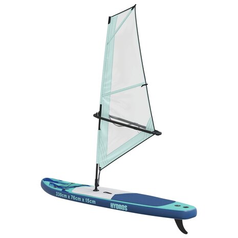 Opblaasbaar SUP Board met Zeil HYDROS 330 x 76 x 15 cm voor 7