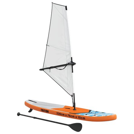Opblaasbaar SUP Board met Zeil TRITON 330 x 76 x 15 cm Blauw 3