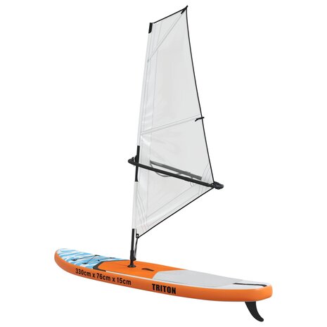 Opblaasbaar SUP Board met Zeil TRITON 330 x 76 x 15 cm Blauw 7