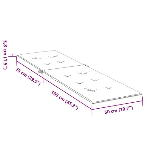 Terrasstoelkussen oxford stof roze 9