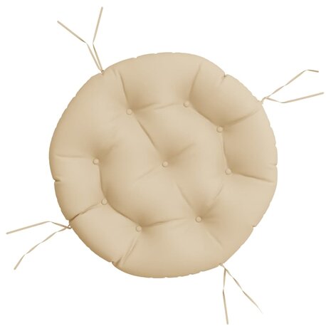 Zitkussen rond &Oslash; 60x11 cm oxford stof beige 2
