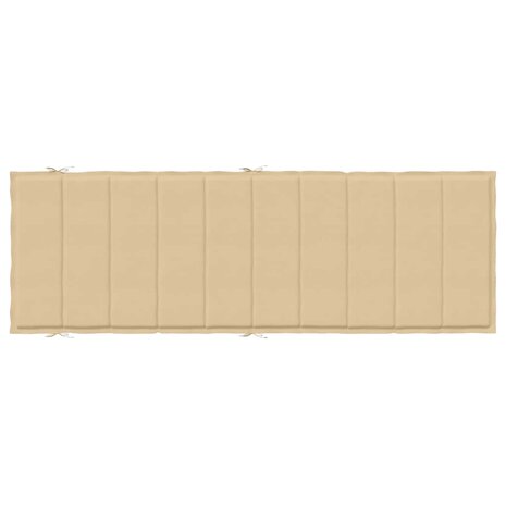 Ligbedkussen 186x58x4 cm stof gem&ecirc;leerd beige 6