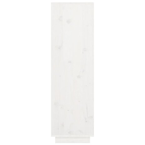 Hoge kast 38x35x117 cm massief grenenhout wit 5