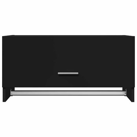 Kledingkast 70x32,5x35 cm bewerkt hout zwart 4
