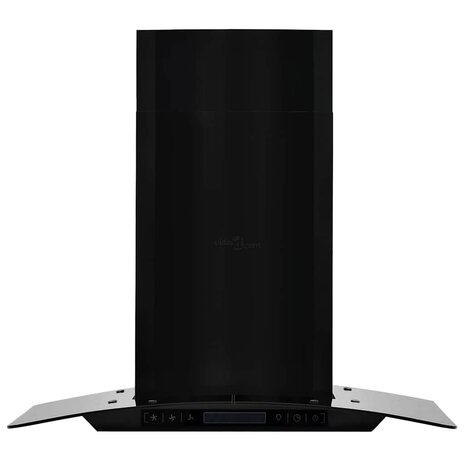 Wandafzuigkap 756 m&sup3;/u 60 cm roestvrij staal zwart 2