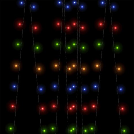 5 st Lichtslinger met 200 LED's solar binnen/buiten meerkleurig 6