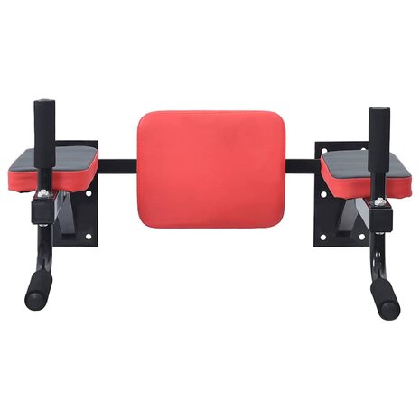 Dip station Zwart en Rood 72,5 x 70 x 31 cm Gepoedercoat staal 2