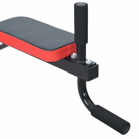 Dip station Zwart en Rood 72,5 x 70 x 31 cm Gepoedercoat staal 5
