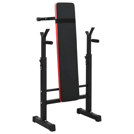 Gewichtbank Zwart 126.5 x 67 x 111 cm Gepoedercoat staal 2