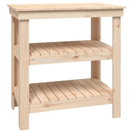 Werkbank 78,5x50x80 cm massief grenenhout 2