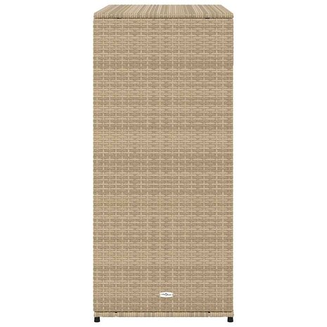 Tuinkast 105x55x113 cm poly rattan beige 8