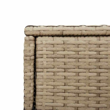 Tuinkast 105x55x113 cm poly rattan beige 12