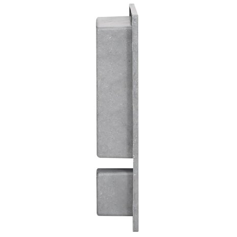 Douchenis met 2 vakken 41x51x10 cm matgrijs 3