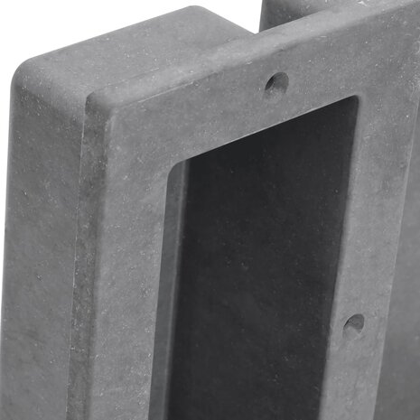 Douchenis met 2 vakken 41x51x10 cm matgrijs 4
