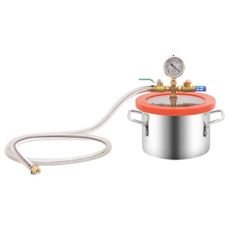 Vacu&uuml;mkamer met 2-traps vacuumpomp 3,7 L 6