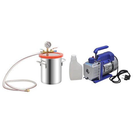 Vacu&uuml;mkamer met 1-traps vacuumpomp 5,5 L 1
