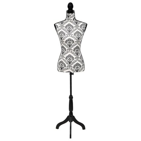 Paspop torso vrouw zwart wit 2