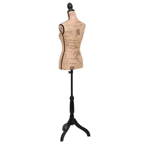 Paspop torso vrouw jute bruinzwart 4