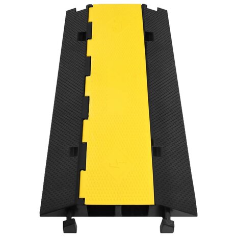 Kabelbeschermer drempel met 2 tunnels 100 cm rubber 2