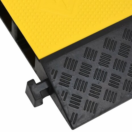 Kabelbeschermers drempel met 2 tunnels 2 st 100 cm rubber 6