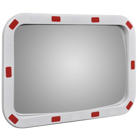 Verkeersspiegel rechthoekig met reflectors 40x60 cm 3