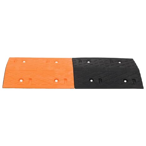 Verkeersdrempel 97x32,5x4 rubber geel en zwart 2