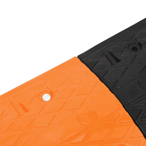 Verkeersdrempel 97x32,5x4 rubber geel en zwart 7