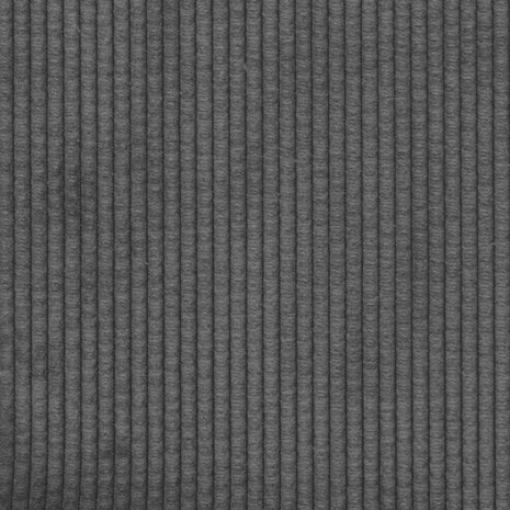 Loveseat bank 109 cm corduroy stof donkergrijs 7