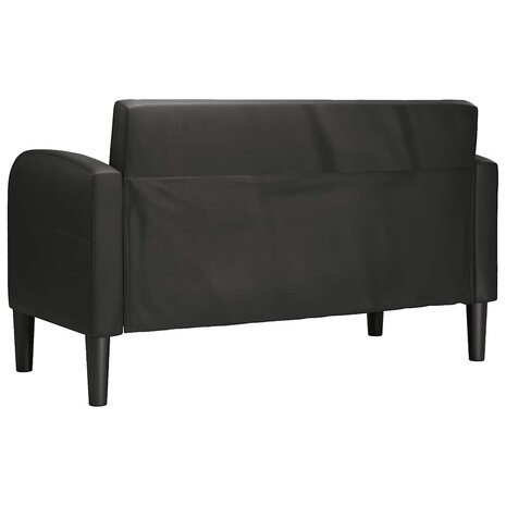 Loveseat bank 110 cm kunstleer zwart 5
