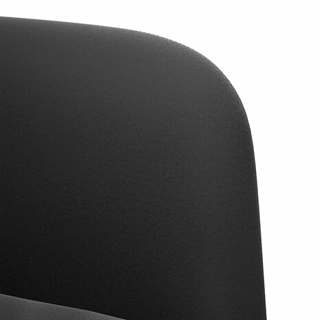 Loveseat bank 109 cm fluweel zwart 6