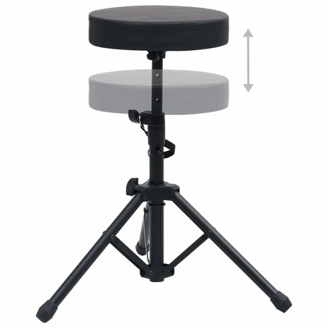 Drumkruk verstelbaar rond zwart 3