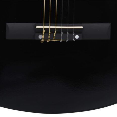 Gitaar klassiek beginner met tas 4/4 39" zwart 7