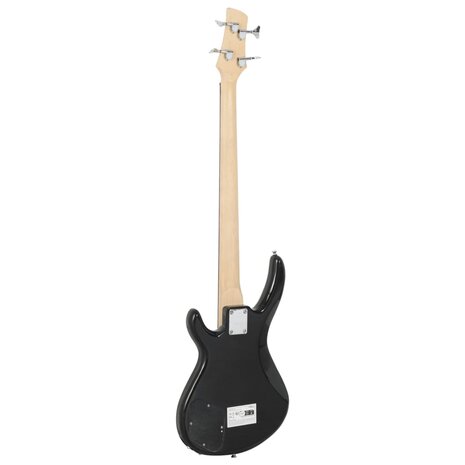 Basgitaar voor beginners elektrisch met tas 4/4 46" blauw zwart 5