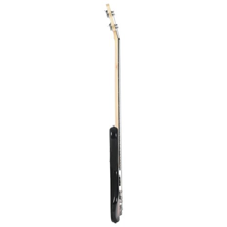 Basgitaar voor beginners elektrisch met tas 4/4 46" bruin zwart 4