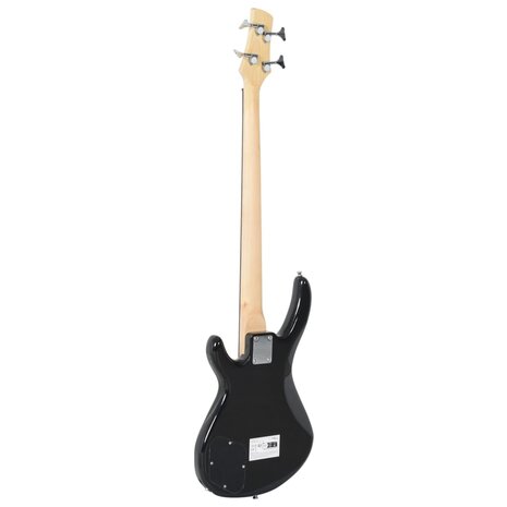 Basgitaar voor beginners elektrisch met tas 4/4 46" bruin zwart 5