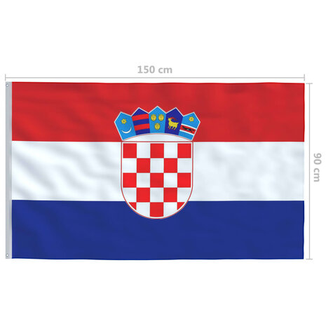 Vlag Kroati&euml; 90x150 cm 5