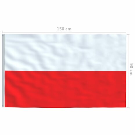 Vlag Polen 90x150 cm 5