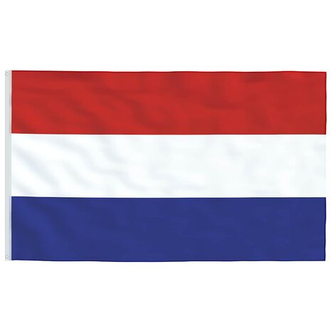 Vlag met vlaggenmast Nederland 5,5 m aluminium 4