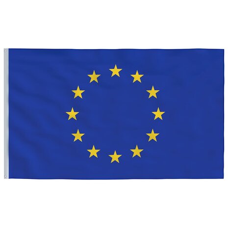 Vlag met vlaggenmast Europa 5,5 m aluminium 4