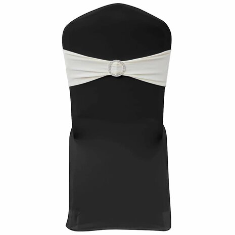 Decoratief stoellint met een diamant 25 stuks (creme) 1