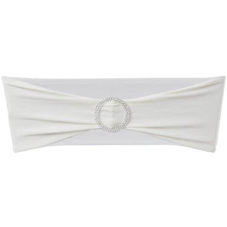 Decoratief stoellint met een diamant 25 stuks (creme) 2