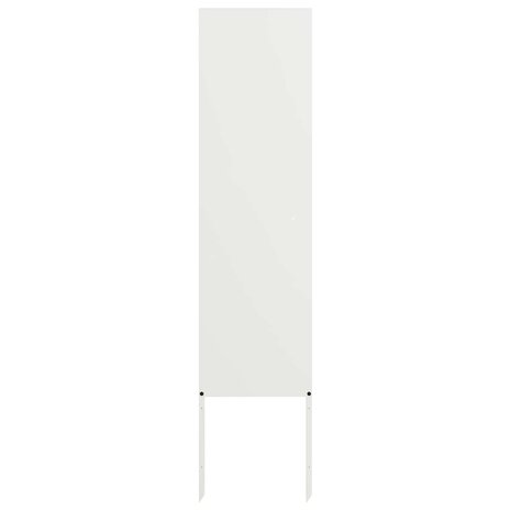 Privacyscherm Fretwerk Wit 32 x 140 cm Koudgewalst staal 2