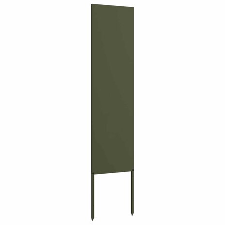 Privacyscherm Olijfgroen 32 x 140 cm Koudgewalst staal 4