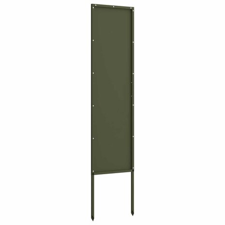 Privacyscherm Olijfgroen 32 x 140 cm Koudgewalst staal 5