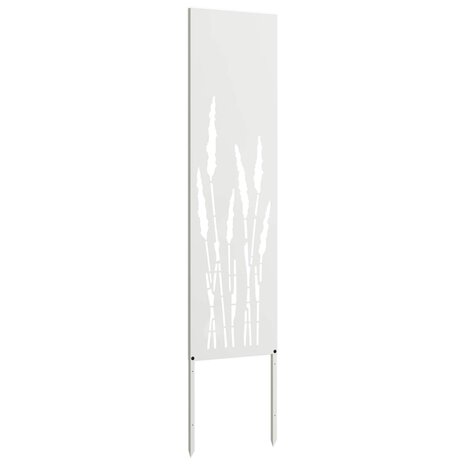 Privacyscherm Fretwerk Wit 32 x 140 cm Koudgewalst staal 4